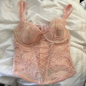 Victoria secret baby pink lingerie top